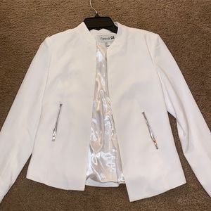 Size S Forever 21 White Blazer